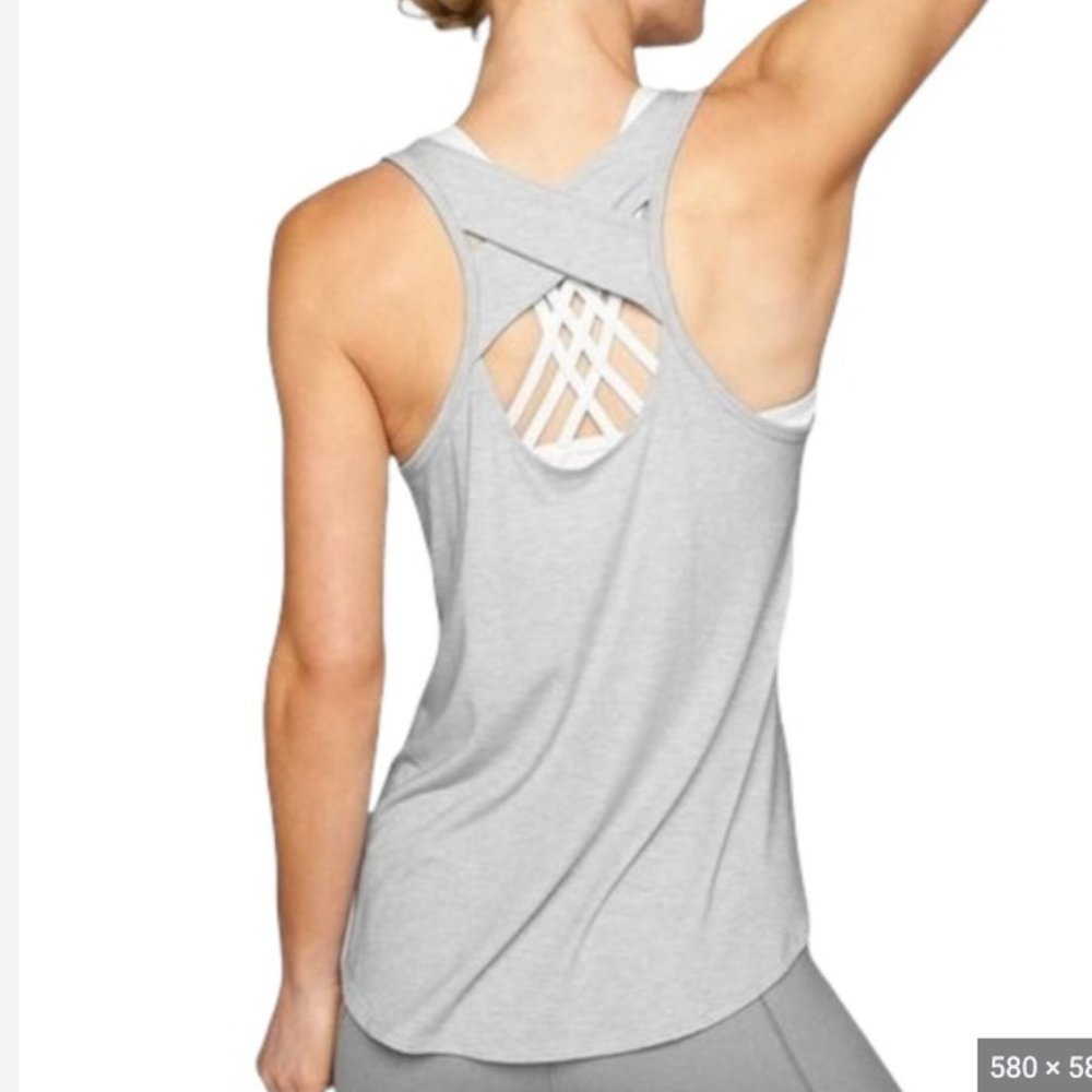 Athleta Yogini Tank Open Back Size Small